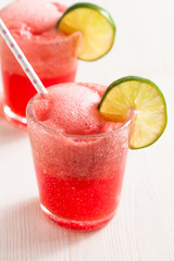 Watermelon and lime drink