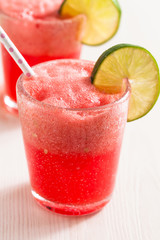 Watermelon and lime drink