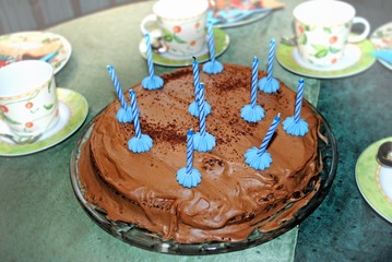 schokoladen geburtstgs kuchen
