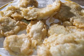 battered and fried codfish