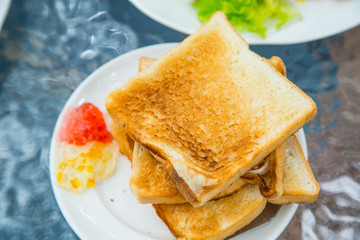 .Thai style breakfast with  egg