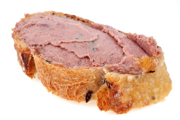 Tartine de pâté de foie 