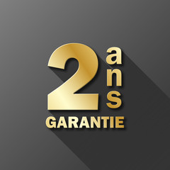 Icône GARANTIE 2 ANS (anniversaire palme prix excellence)