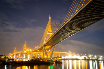 Fototapeta na wymiar Wonderful Rama nine bridge