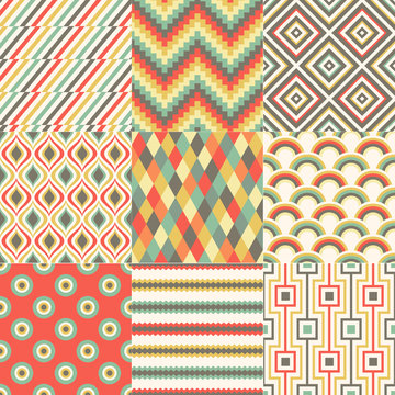 repeated abstract geometric pattern design
