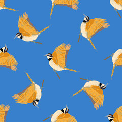 Seamless pattern with birds