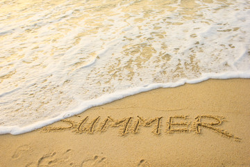 Summer text written
