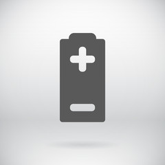 Obraz premium Flat Battery Sign Vector Charging Energy Symbol Background