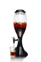 Cola in large tank