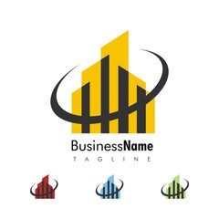 city building vector logo icon