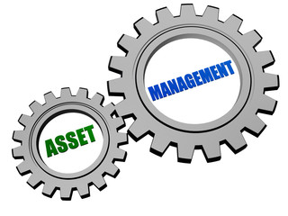 asset management in silver grey gears
