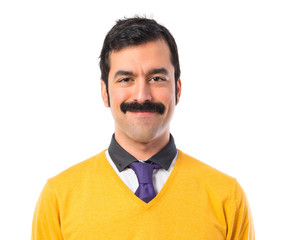 Man with moustache