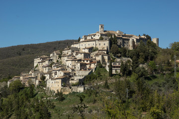 Fototapeta na wymiar Labro , villaggio medioevale in provincia di Rieti