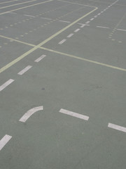 Sportfeld Markierung auf Asphalt