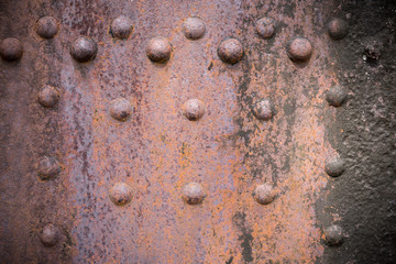 Rust metal with knob texture background