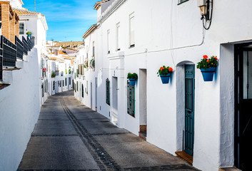 Fototapeta premium Picturesque street of Mijas