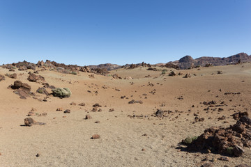 desert, volcanic landscape - teide, tenerife,