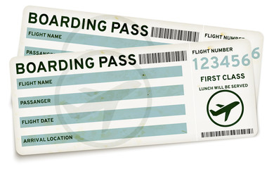 Boarding pass tickets