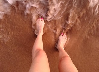 feet and wave. 