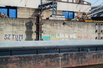Naklejka premium Harbour Duisburg - Germany
