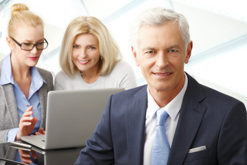 Obraz premium Senior businessman