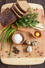 Snapshot of quail eggs