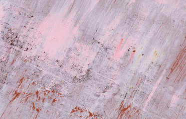 Peeling pink paint