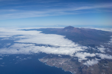 Fototapeta premium Tenerife - Island / mountain aerial - Canary Island