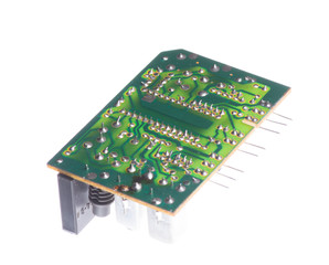  printed circuit board isolated on white background