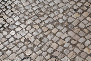 Waves of tiled floor