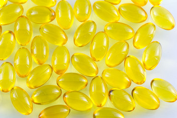 Oil vitamins gel capsules omega 3.