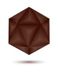 chocolate geometric shape