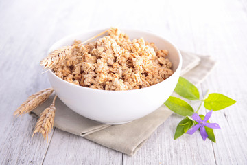 muesli, bowl of cereal