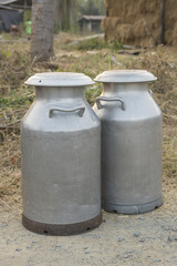 Naklejka premium Transports Raw milk to the embodiment cooperatives in Thailand