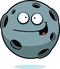 Cartoon Asteroid Happy