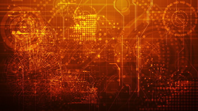 looping technology and science theme abstract animation