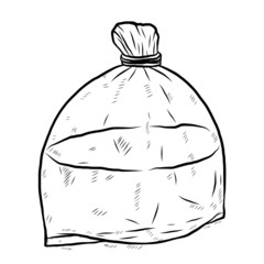 water in closed plastic bag