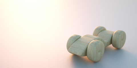 Wooden toy car