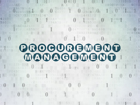 Business concept: Procurement Management on Digital Paper