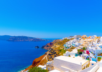 in Oia the most beautiful village of Santorini island in Greece