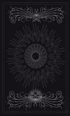 Tarot cards - back design, the all-seeing eye
