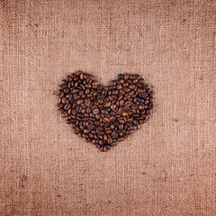 Closeup shot of heart shape