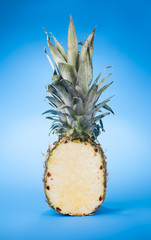 Pineapple on a blue background