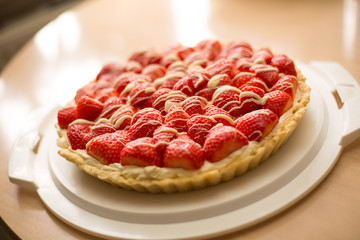 Erdbeertorte / Kuchen / Obsttorte 