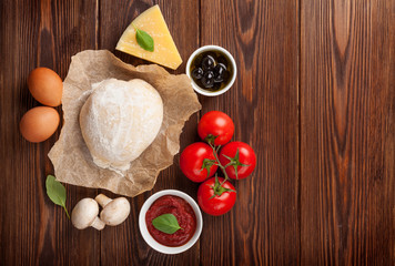 Pizza cooking ingredients