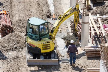 Work in construction site