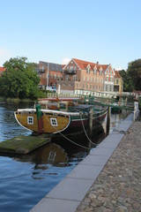 Fototapeta premium Hafenviertel Ribe Dänemark