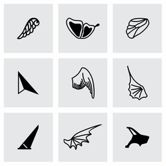 Vector Wing icon set