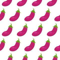 Seamless pattern with eggplant