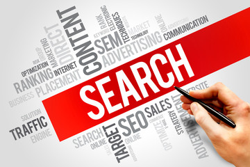 Fototapeta premium SEARCH word cloud, business concept